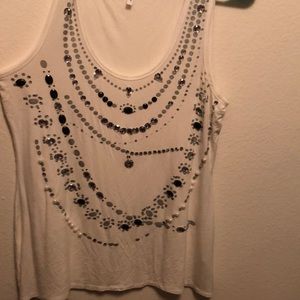 Studio Y beaded tank